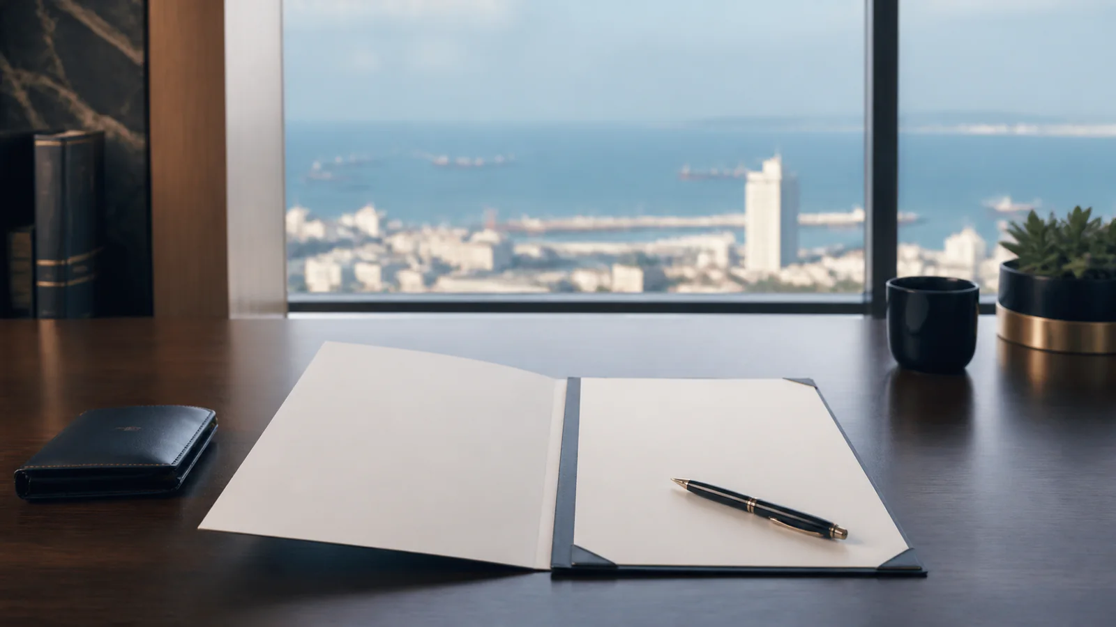 An open contract and document file for reviewing a breach